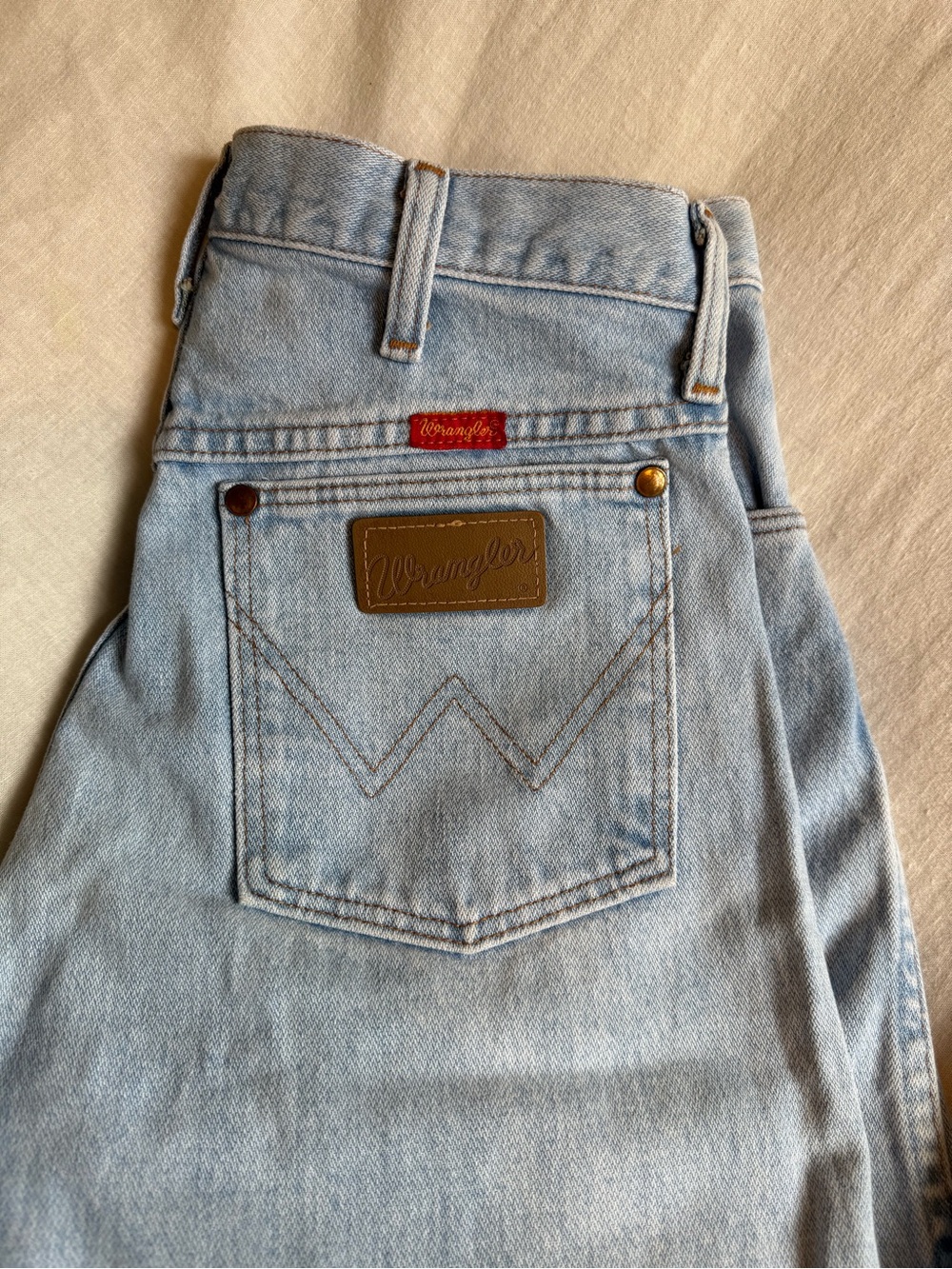 Wrangler Light Blue Denim Jeans with Patch